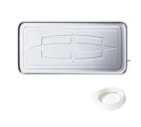Bandeja de goteo de acero inoxidable para aire acondicionado portátil | Bandeja de drenaje de aire acondicionado al aire libre con kit de drenaje para ventanas AC y unidades mini divididas