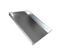 Bandeja de goteo de acero inoxidable para lavadora, multiusos, 80 x 60 cm, a prueba de fugas, para cocina, lavandería, alimentación de mascotas, fácil de limpiar, diseño sin agujeros (80 x 60 x 5 cm)