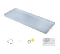 Bandeja de goteo de aire acondicionado, bandeja de drenaje de agua condensada de plástico para aire acondicionado portátil, compatible con sistemas de bomba de calor de aire dividido, material PP