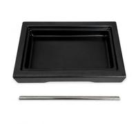Bandeja de goteo de perfil bajo (resistente al calor) y tubo largo de acero inoxidable para Gaggia Classic E24, PRO, EVO