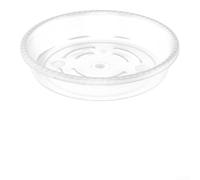 Bandeja de goteo de plástico transparente resistente para macetas y plantas de interior, soporta un drenaje adecuado y reduce el riesgo de pudrición de la raíz (10 pulgadas, 5 piezas)