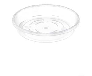 Bandeja de goteo de plástico transparente resistente para macetas y plantas de interior, soporta un drenaje adecuado y reduce el riesgo de pudrición de la raíz (8 pulgadas, 5 piezas)