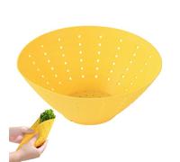 Bandeja de goteo de silicona, colador multifuncional para ensaladas, cesta de lavado plegable para cocina, camping, restaurante, ideal para arroz, pasta, ajo, jengibre