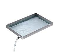 Bandeja de goteo deshumidificador con tubo de drenaje, bandeja de goteo de metal HVAC a prueba de fugas con borde de 1.6 pulgadas de alto para aire acondicionado y máquina de hielo para atrapar agua