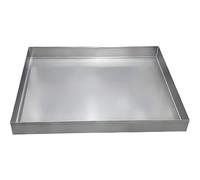 Bandeja de goteo para aire acondicionado, colección de acero inoxidable y bandeja de drenaje para uso en interiores y exteriores, fácil de limpiar, diseño duradero