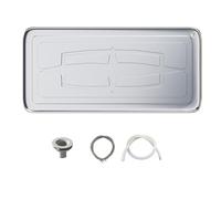 Bandeja de Goteo para Aire Acondicionado Debajo del Drenaje, Bandeja de condensado de Acero Inoxidable, Material Espesado, Kit de Drenaje, Bandeja de Drenaje de condensado, Accesorios para Aire