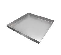 Bandeja de goteo para aires acondicionados, acero inoxidable 304, 5 cm de alto, evita fugas de agua de aire acondicionado, también se puede utilizar como maceta o bandeja de herramientas, sin fugas