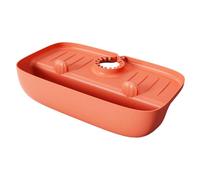 ＡＷＨＡＯ Bandeja de Goteo para Grifos de Cocina, Bandeja de Goteo para Manijas de Grifo, Fácil Instalación, Accesorios de Baño, Bandeja de Goteo, Naranja, Individual