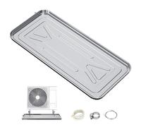Bandeja de Goteo portátil para Aire Acondicionado: Bandeja de Drenaje de condensado de Acero Inoxidable con Kit de Drenaje para una Captura y gestión eficiente del Agua