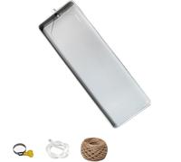Bandeja de goteo universal para aire acondicionado, bandeja galvanizada con orificio de drenaje, colector de agua perfecto para ventanas y unidades de CA divididas, accesorios de bomba de calor, evita