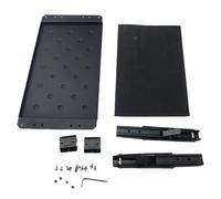 Bandeja de herramientas plegable de aluminio para estación de trabajo, mesa de montaje lateral expandible para una fácil instalación, desmontaje rápido, instalación sin taladro, perfecta para