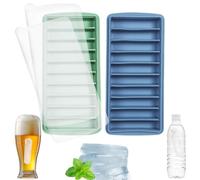 Bandeja de Hielo Apilables Sin Bpa - 2 Piezas Fácil Desmoldar Molde Barra Hielo, Palitos Largos para Cubitos de Hielo, Diseño Desmoldable Moldes para Cubitos, Bbotellas de Agua Deportivas, Whisky