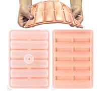 Bandeja de hielo, bandeja de cubitos de hielo de silicona - Bandeja de hielo cilíndrica para congelador - Bandeja de cubitos de hielo cilíndrica de silicona de llenado rápido, stamp