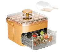 Bandeja de Hielo con Contenedor,Molde de Hielo con Prensa y Recipiente para Bloques Helados | Bandeja Reutilizable,para Café Cócteles Whisky Cocina Camping Hogar Apartamento Residencia