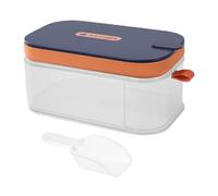 Bandeja de hielo con tapa, 32 rejillas reutilizable con contenedor de cuchara, bandeja de hielo cubierta para congelador, para cóctel, vino, cerveza, whisky, bourbon, vodka, café, bebida fría,