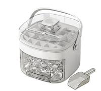 Bandeja de hielo con tapa - 6.69x6.1x5.51 pulgadas, ICES que, bandeja de congelador cubierta | Colnic Cooler Camping Drink Chiller, diseño de tipo impresión para un fácil re