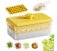 Bandeja De Hielo Con Tapa,Máquina De Hielo De Liberación Fácil - Para Cocina Para Preparar Bebidas Frías Con Hielo Fácil De Quitar Para Vino Y