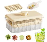 Bandeja De Hielo Con Tapa Para Congelador | Máquina De Hielo De Liberación Fácil - Cocina, Herramientas Para Preparar Bebidas Frías Como Vino Café Bourbon