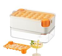 Bandeja de hielo con tapa para congelador, suministros para hacer café, molde de hielo con tapa, para camareros, artistas, caravanas, oficina, bar, club, fiestas de verano, cócteles, bebidas