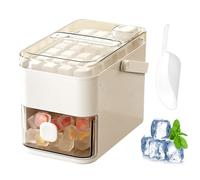 Bandeja De Hielo Con Tapa Y Contenedor - Estructura De Silicona Sin BPA, Molde Flexible Antiadherente Diseño Fácil De Abrir, Fabricante De Cubitos De Hielo De Liberación Rápida Para Beber