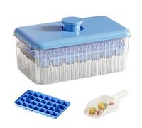 Bandeja de hielo con tapa y cubo | Máquina de hielo de fácil liberación - Herramientas para hacer bebidas heladas para cócteles, vino, frutas, accesorios de cocina