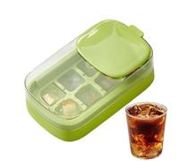 Bandeja de hielo de cubo grande, reutilizable para congelador, bandeja apilable con tapa a prueba de fugas, molde portátil para cubitos de whisky, bandejas de hielo con estilo moderno, refrigeración