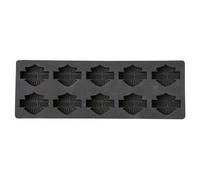 Bandeja de Hielo de Silicona Harley-Davidson Bar & Shield, Color Negro HDX-98500, Ideal para Fiestas y Eventos