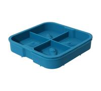 Bandeja de hielo de silicona - Molde de chocolate | Cute 4 cavidades Jelly Maker with Flexible Non Stick Design, Kitchen Drink Mould with Easy Release, Whiskey Cocktail Wine Tray for Holiday Party BBQ