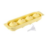 Bandeja de Hielo de Silicona para Congelador | 4 Cavidades Hielo Vino - Molde Congelador | Para Mujeres Hombres Bartenders Animadores Hogar Oficina Bar Verano Cóctel Picnic Bebidas Vino