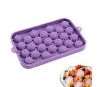 Bandeja de Hielo para Congelador,Apilable, 25 Cavidades con Tapa Removible - Bandeja para Congelador con Tapa | Elaborar Bebidas Enfriar Bourbon Cócteles Picnics Hogar Acampada Viajes Autocaravana Cam