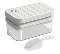 Bandeja de hielo para congelador con tapa - de hielo de 56 cajas con tapa y bandeja de almacenamiento, gran capacidad para preparar helados para Tequila Vodka Whiskey y bebidas