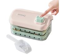 Bandeja de hielo para congelador con tapa | Molde para hielo para congelador con molde para cubitos de gran capacidad para bebidas - Para bebidas frías, tequila, vodka, cócteles