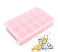 Bandeja de Hielo para Congelador - Cubitera Reutilizable de Silicona con 15 Compartimentos,Bandeja para Formas de Hielo,Para Apartamento, Cocina, Pub, Hotel, Casa Rural, Noches En Familia, Reuniones