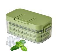 Bandeja de hielo para congelar con lid - 23 x 12 x 10 cm 64 Grids Ice Cubes Mold Box With Handle, Press Down Tray Large Capacity Easy Release For Whiskey Cocktail Coffee Beverage Win