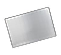 Bandeja de horno antiadherente comercial resistente de 60 x 40 cm para asar y asar con bordes reforzados anodizados, sartén de aluminio comercial