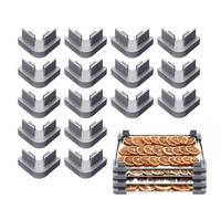 Bandeja de horno apilable - 16 piezas versátil soporte apilable en capas - Soporte apilable para bandejas de secado por congelación | Para la cocina, el frigorífico, el armario, picnic y barbacoa