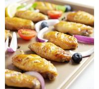 Bandeja de horno de acero sin carbono de 14 pulgadas para pan, pasteles y galletas, bandeja rectangular para horno, revestimiento de grado alimenticio resistente a los arañazos, 37 x 25.5 x 1.5