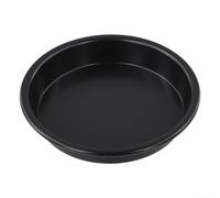 Bandeja de horno de acero sin carbono para base de pizza crujiente, bandeja de horno redonda compatible con uso comercial doméstico de 5 a 10 pulgadas