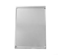 Bandeja de horno de aluminio, 43,5 x 31,5 cm, sin bordes reforzados, para hornear pan, pasteles y galletas en cocinas domésticas o comerciales