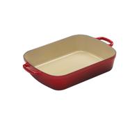 Le Creuset Bandeja asadora de hierro fundido, 37 cm, 6, 6 L, Todas las fuentes de calor incluso Inducción, Cereza, 20184370602422