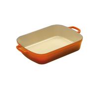 Le Creuset Bandeja asadora de hierro fundido, 37 cm, 6, 6 L, Todas las fuentes de calor incluso Inducción, Volcanico, 20184370902422