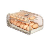 Bandeja De Huevos - Rodillo De Tapa Deslizante De 2 Niveles, Rodillo De Organización De Encimera Para Titular De Huevos, Organizador De Refrigerador De Bajo Volumen | Para Congelador Despensa Armario