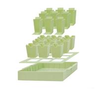 Bandeja de inicio con asas dobles y 9 celdas profundas para germinación con drenaje y toma de agua para la salud de las raíces