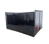 Bandeja de Inodoro para Perros -Portátil,Impermeable,Soporte para Almohadillas para Pis,Bandeja de para Mascotas de Pared Alta Plegable,Inodoro para Perros| Almohadilla para orinar de hierba par