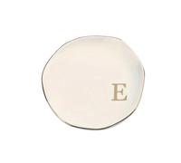 Bandeja de joyería con anillo iniciales, 2 uds., monograma AZ personalizado, compromiso boda for mujeres, amigas, hermanas, cerámica blanca Para Llaves Y Joyas(Color 6)