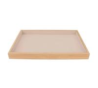 Bandeja de joyería multiusos, cajón organizador madera for, función visualización ligera resistente a los arañazos for Para Joyas(Beige)