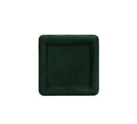 Bandeja de joyería, soporte expositor, organizador tienda for collar, pulsera bandeja exhibición Para Mujeres(Green 12 x 12cm)