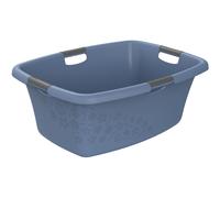 Bandeja De Lavado Cesta De Ropa 65 X 48 X 26 Cm Flores 50 L Azul Horizonte Rotho