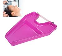 Bandeja de lavado de cabello de cama gruesa, accesorios para el cabello, cuenco de champú para uso en el salón para proteger la ropa(Rose pink)