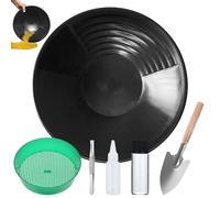 Bandeja de Lavado de Oro,Bateas para Buscar Oro 38,5 cm,Bandeja de Oro,Herramienta de Lavado de Oro,Gold Sifting,Clasificador de Tamizado de Oro,para Minas Mineras en Zonas Inaccesibles